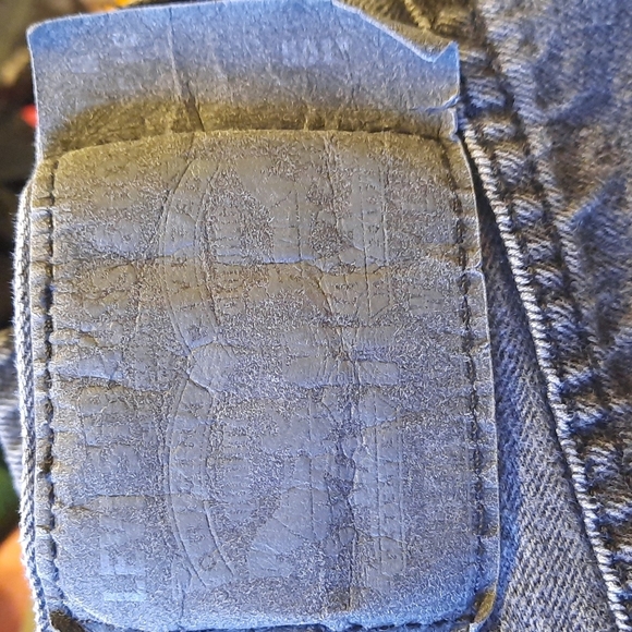 W 34 L 35 LEVI'S VINTAGE Black denim red tag button up jeans - Picture 9 of 9